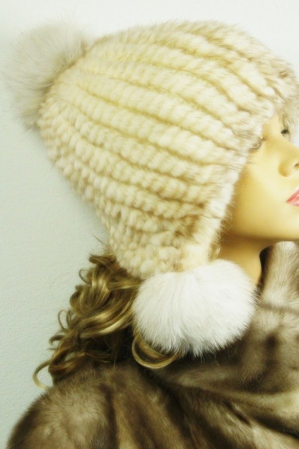 czapka futrzana z norki LN26-3